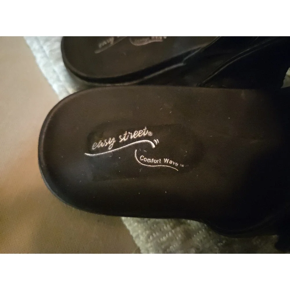 Easy Street Comport Wave Women's‎ Sandals 8.5M Black ASHBY 30-4942 Adjustable
